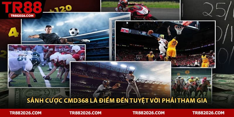 Sảnh cược CMD368 là điểm đến tuyệt vời phải tham gia